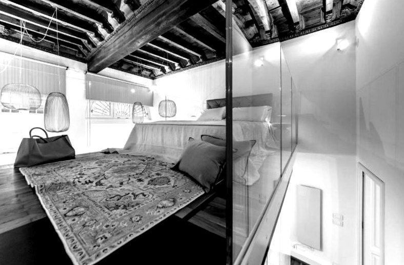 Casa Gio Ponti — il letto sul soppalco